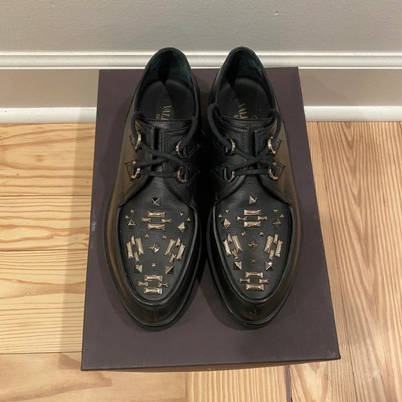 Valentino Black Studded Creepers - bibarnabloc.cat